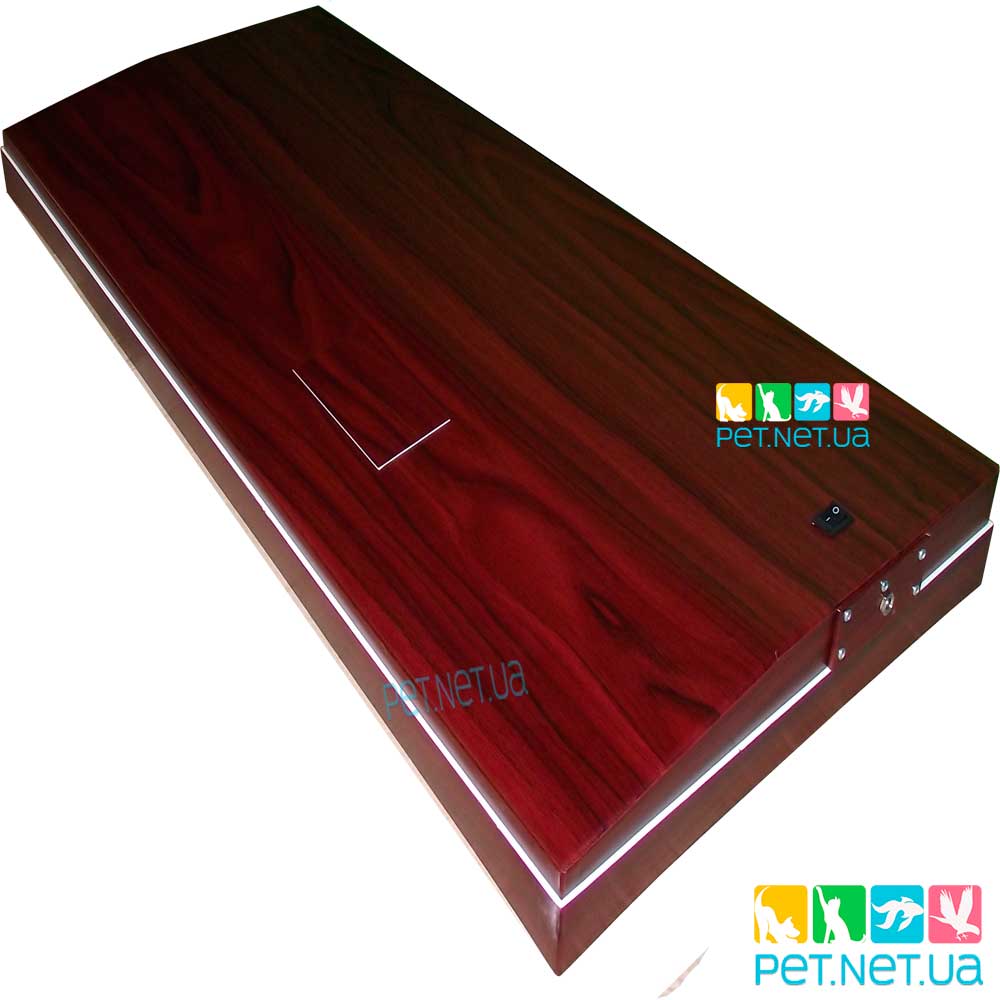 Aquarium of rectangular mahogany 3 