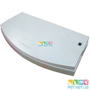 Аквариум с Крышкой 70 л. LED овал 60*30*44 (Белый Дуб)